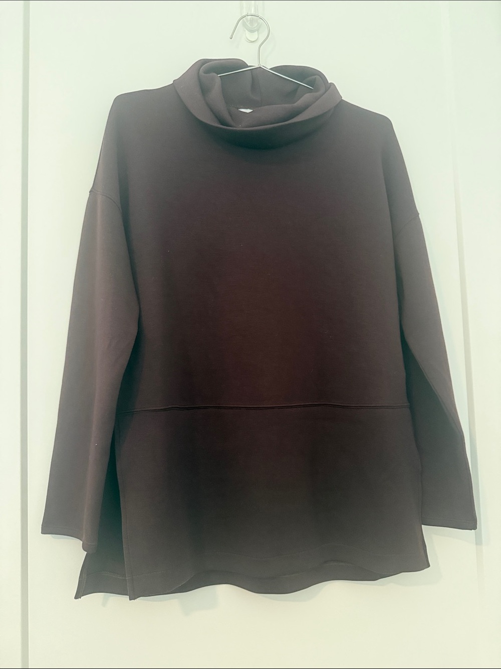SPANX Women’s Chocolate Brown Cowl Neck Sweater